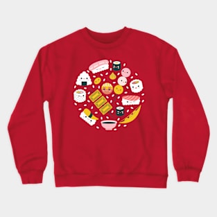 Cute sushi and japanese foods Crewneck Sweatshirt